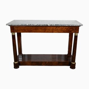 Table Console Empire en Acajou