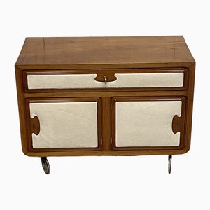 Vintage Sideboard with Wheels, 1940s
