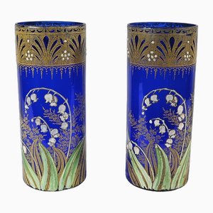 Art Nouveau Legras Vases, Set of 2