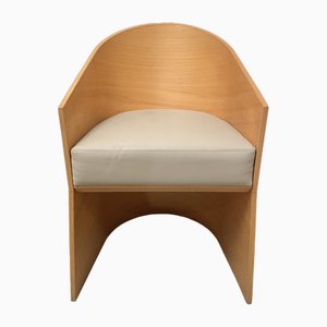 Sedia curva in legno laminata di Philippe Starck, anni '80, set di 2