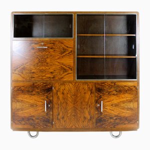 Mueble Bauhaus de acero tubular con secretario de Robert Slezak, años 30