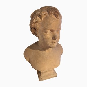 Buste de Jeune Garçon, 1869, Terre Cuite