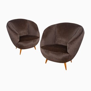 Set of Armchairs attributed to Gio Ponti, 1950s
