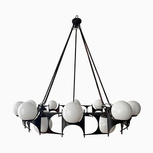 Brutalist Style Chandelier, 1950s