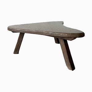 Table Basse Robuste avec Plateau en Forme de Boomerang, 1970s