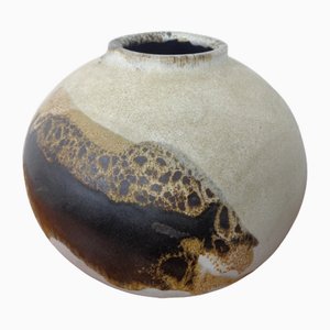 Japanese Raku Studio Pottery Vase, 1960s