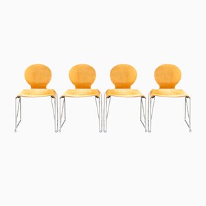 Chaises Vintage par Tobia & Afra Scarpa, Italie, 1980s, Set de 4