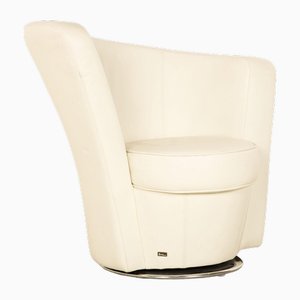 Eves Island Armchair in Cream Leather from Bretz