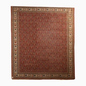 Antique Middle Eastern Rug in Cotton & Wool