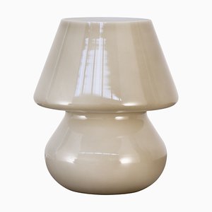 Lámpara hongo italiana vintage de cristal de Murano