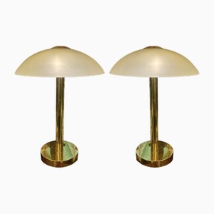 Vintage Mushroom Lamps, Set of 2