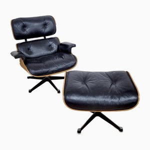 Set Fauteuil et Ottomane par Charles & Ray Eames pour Herman Miller, Set de 2