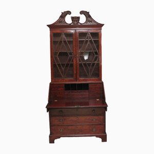 Mahogany Bureau Bookcase, 1830s, Set of 2