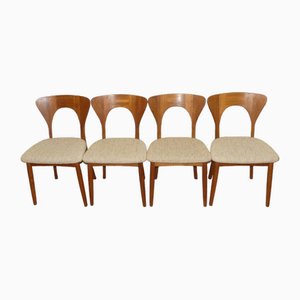 Chaises Vintage en Teck par Niels Koefoed, 1960s, Set de 2