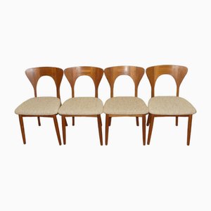 Vintage Chairs in Teak by Niels Koefoed, 1960s, Set of 2