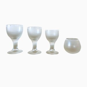 Bicchieri vintage High Society di Diaz De Santillana per Venini, 1962, set di 24