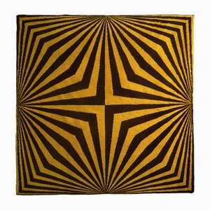 Vintage Op Art Rug, 1970s