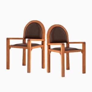 Art Deco Belgian Side Chairs, 1930s, Set of 2