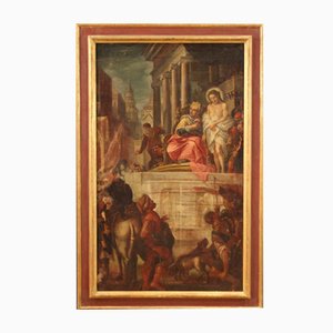 Artista italiano, Gesù ed Erode, 1670, Olio su tela