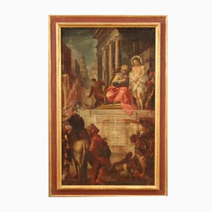 Artiste Italien, Jésus et Hérode, 1670, Huile sur Toile