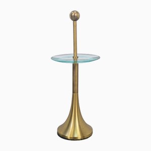 Side Table in Brass and Glass from Fontana Arte, Italy, 1960s