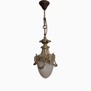 Antike französische Deckenlampe, 1890er