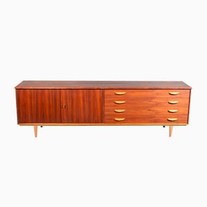 Enfilade Minimaliste Mid-Century en Noyer, 1960s