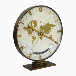 Grande Horloge Mondiale Art Déco par Heinrich Möller pour Kienzle, 1950s