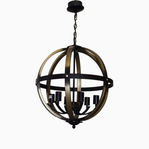 Spherical Kimpton Hanging Light by Franklin Iron Works for Lamps Plus, USA, 1990s