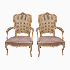 Set of Antique German Carved Armchairs