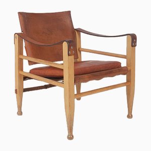 Danish Safari Chair attributed to Aage Bruun & Son, 1950s