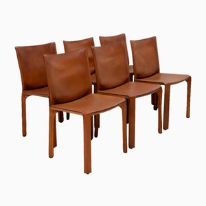 Cab 412 Chairs by Mario Bellini for Cassina, 1990s, Set of 6