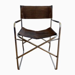 Mid-Century Modern Italian Folding Chair insStyle of the Gae Aulenti April Chair, 1970s