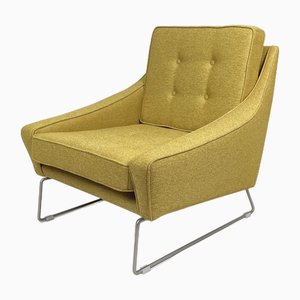 Moderner gelber Vintage Sessel, 1960er