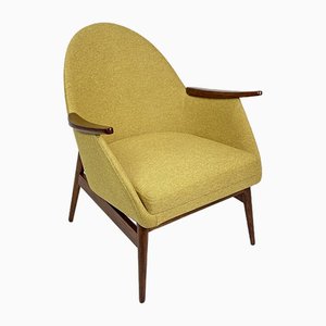 Gelber Mid-Century Sessel, 1960er