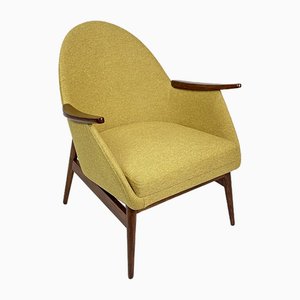 Mid-Century Modern Yellow Armchair, 1960s