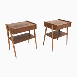 Teak Bedside Tables from Carlström, Sweden, 1960s, Set of 2