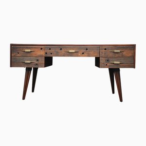 Hardwood and Reclaimed Timber Desk, 1990s