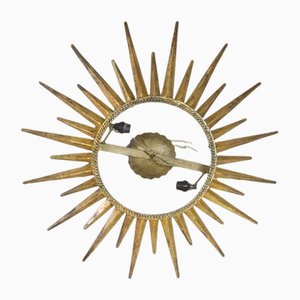 Lampada da parete Mid-Century in ottone