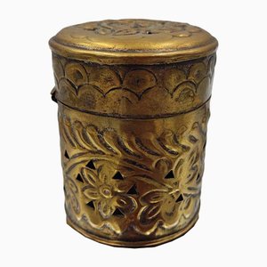 Art Deco Brass Container, 1920s