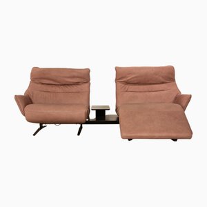 Lounger 4905 Leather Two-Seater Sofa in Pink Rose from Himolla