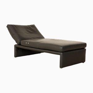 Sofá Lounger de cuero en gris de Koinor Raoul