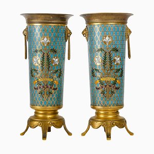 Vases en Bronze par F. Barbedian, Set de 2