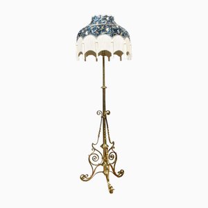 Ajustable Standard Lamp in Brass, 1920s