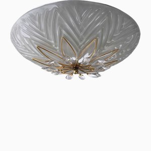 Italian Ceiling Light in Crystal from Stilkronen, Italy, 1980s