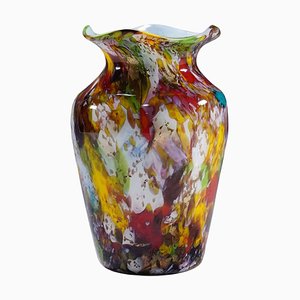 Vase en Verre Macchie Art attribué à Barovier, 1920s