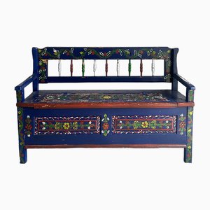 Hand Painted Hungarian Bench