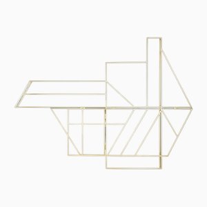 Foldwork Rack in Brass by Studio Berg