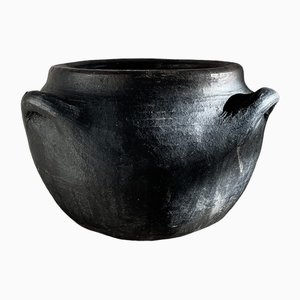 Vaso Folk antico in ceramica nera, Balcani