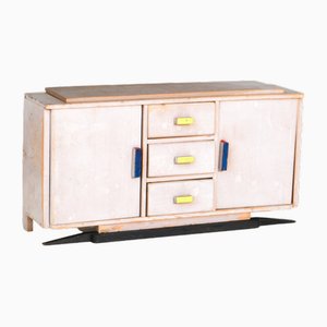 Art Deco Modernist Children's Credenza in Lacquered Plywood, 1930s
